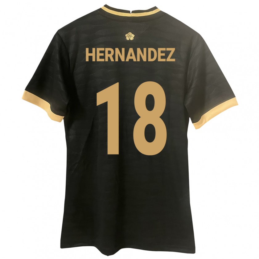 Kandiny Kinder Panama Erika Hernández #18 Schwarz Auswärtstrikot Trikot 24-26 T-Shirt Österreich