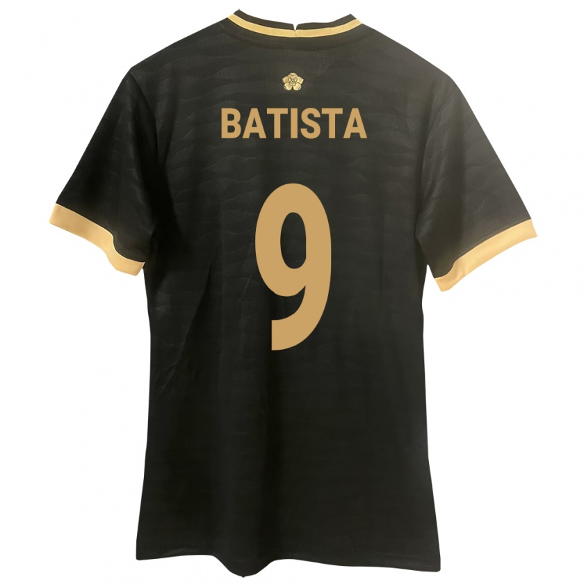 Kandiny Bambino Maglia Panamá Yanixa Batista #9 Nero Kit Gara Away 24-26 Maglietta