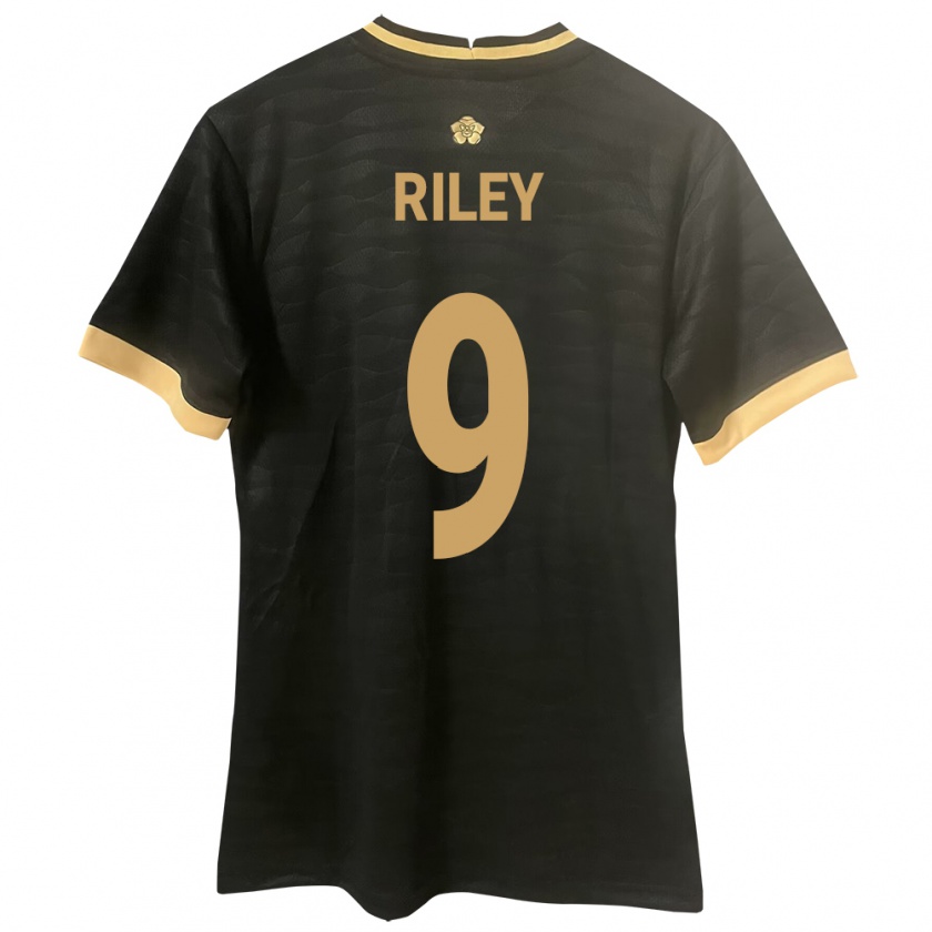 Kandiny Bambino Maglia Panamá Karla Riley #9 Nero Kit Gara Away 24-26 Maglietta