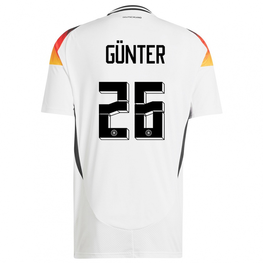 Kandiny Heren Duitsland Christian Günter #26 Wit Thuisshirt Thuistenue 24-26 T-Shirt België