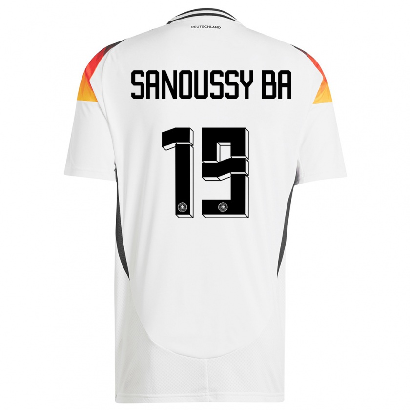 Kandiny Heren Duitsland Sanoussy Ba #19 Wit Thuisshirt Thuistenue 24-26 T-Shirt België