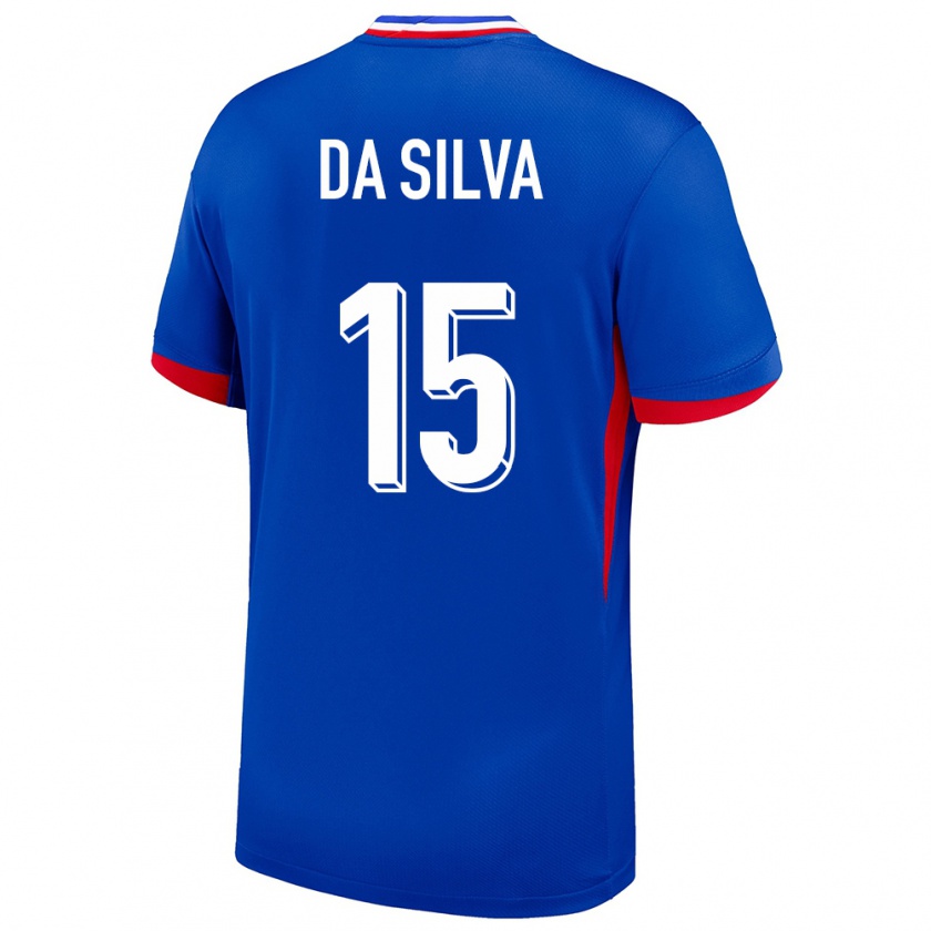 Kandiny Hombre Camiseta Francia Florent Da Silva #15 Azul 1ª Equipación 24-26 La Camisa