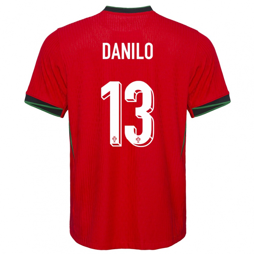 Kandiny Heren Portugal Danilo Pereira #13 Rood Thuisshirt Thuistenue 24-26 T-Shirt België