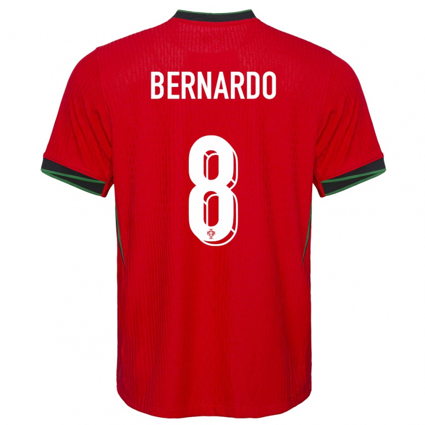 Kandiny Heren Portugal Paulo Bernardo #8 Rood Thuisshirt Thuistenue 24-26 T-Shirt België