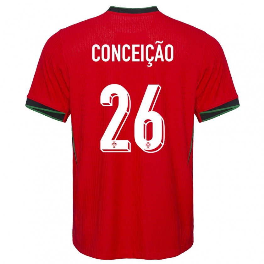 Kandiny Heren Portugal Francisco Conceicao #26 Rood Thuisshirt Thuistenue 24-26 T-Shirt