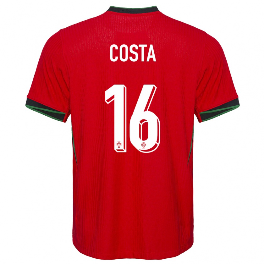 Kandiny Herren Portugal David Costa #16 Rot Heimtrikot Trikot 24-26 T-Shirt Österreich