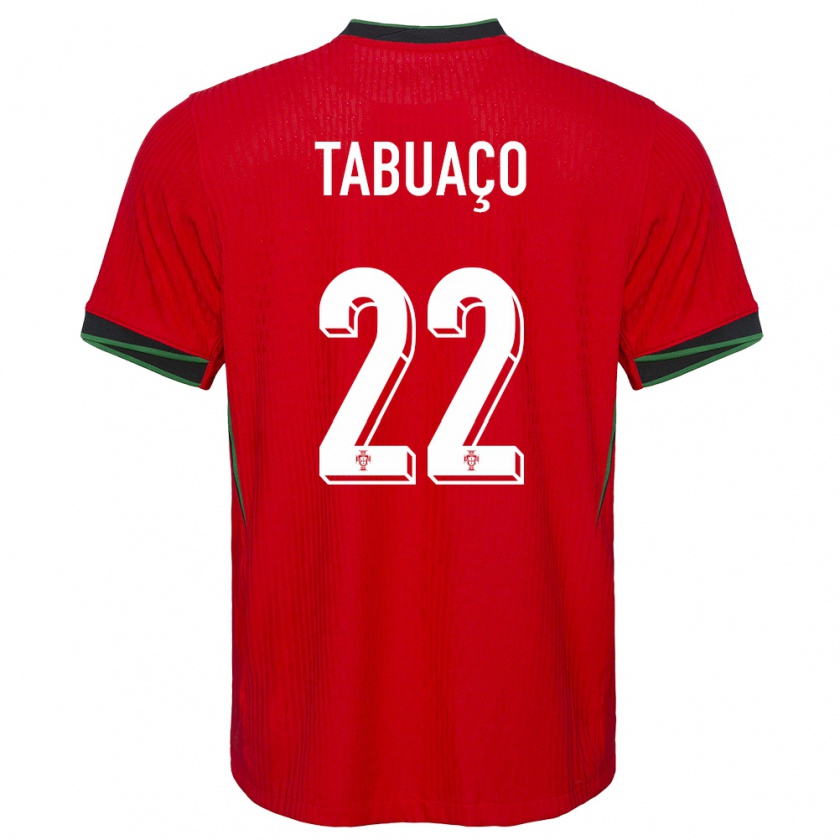 Kandiny Heren Portugal Goncalo Tabuaco #22 Rood Thuisshirt Thuistenue 24-26 T-Shirt