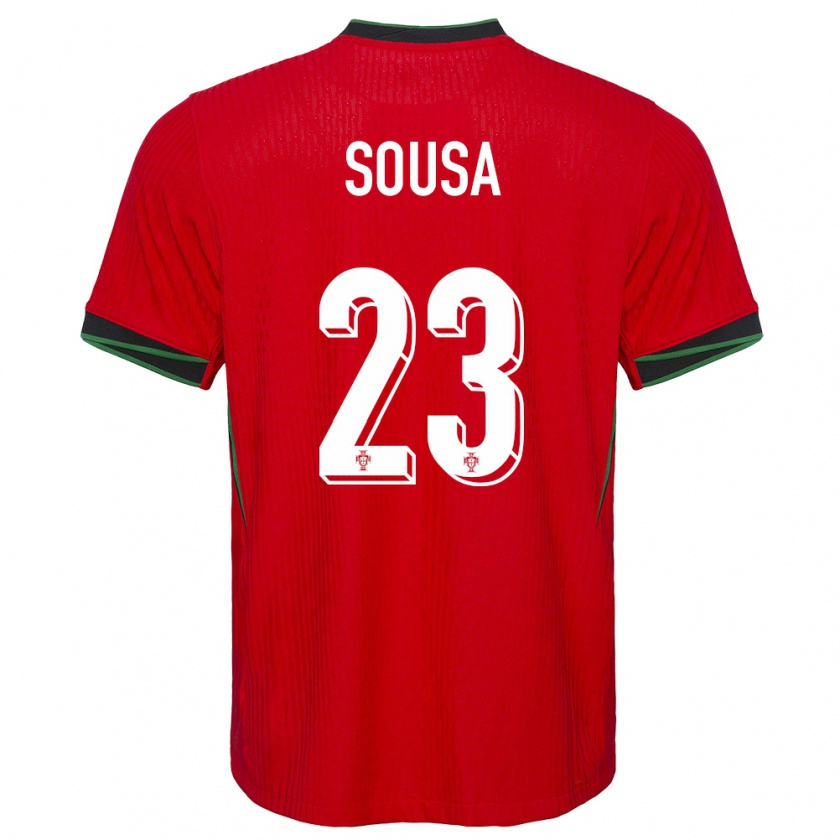 Kandiny Heren Portugal Afonso Sousa #23 Rood Thuisshirt Thuistenue 24-26 T-Shirt