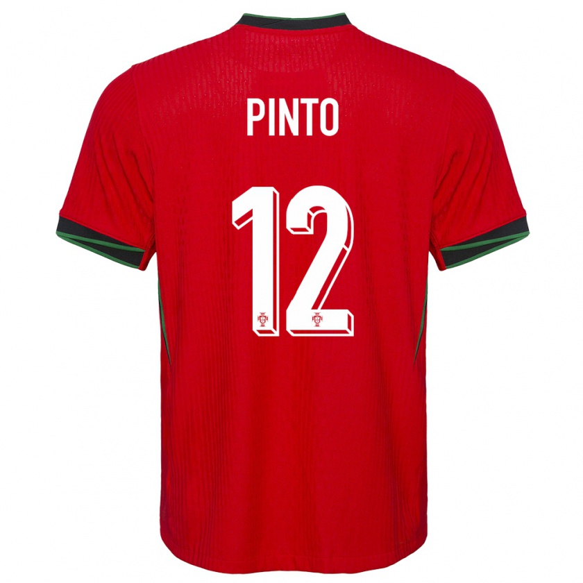 Kandiny Heren Portugal Diogo Pinto #12 Rood Thuisshirt Thuistenue 24-26 T-Shirt België