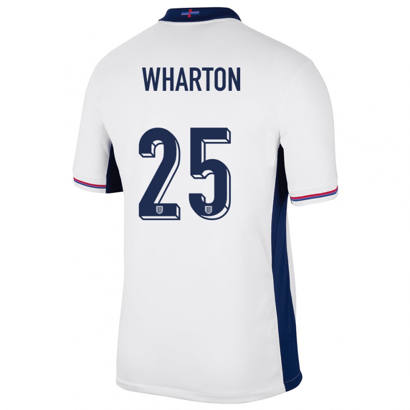 Kandiny Heren Engeland Adam Wharton #25 Wit Thuisshirt Thuistenue 24-26 T-Shirt