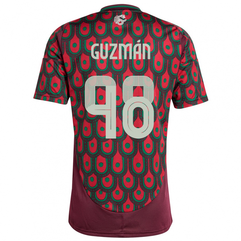 Kandiny Uomo Maglia Messico Kinberly Guzman #98 Marrone Kit Gara Home 24-26 Maglietta