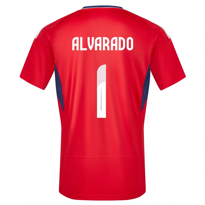 Kandiny Herren Costa Rica Esteban Alvarado #1 Rot Heimtrikot Trikot 24-26 T-Shirt Österreich