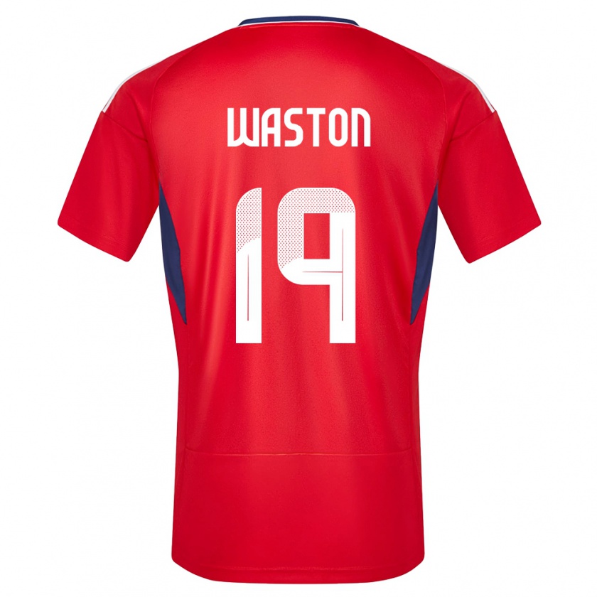 Kandiny Heren Costa Rica Kendall Waston #19 Rood Thuisshirt Thuistenue 24-26 T-Shirt