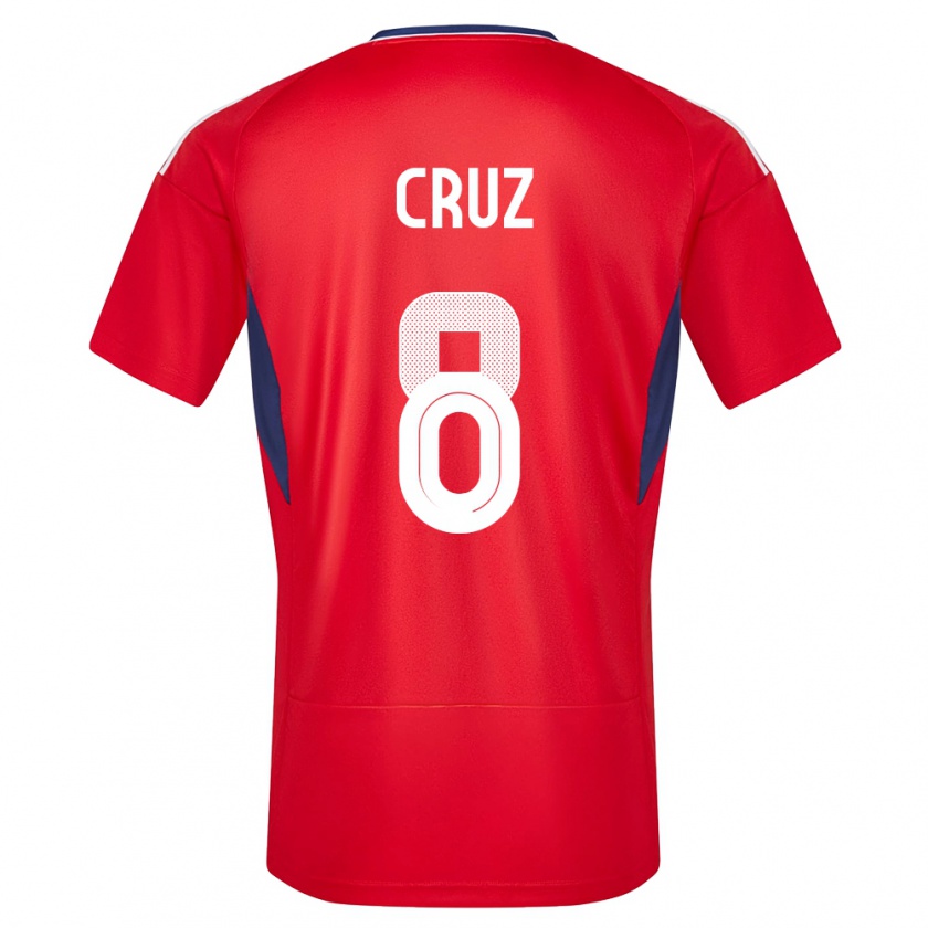 Kandiny Herren Costa Rica Daniela Cruz #8 Rot Heimtrikot Trikot 24-26 T-Shirt Österreich