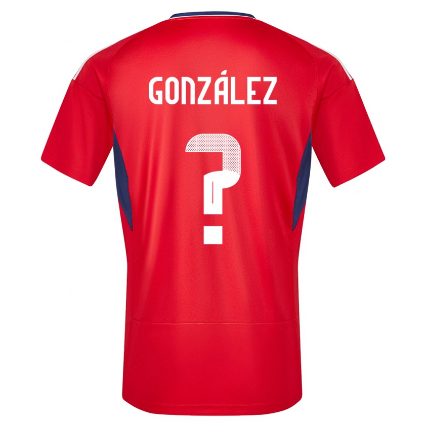 Kandiny Heren Costa Rica Ariel Gonzalez #0 Rood Thuisshirt Thuistenue 24-26 T-Shirt