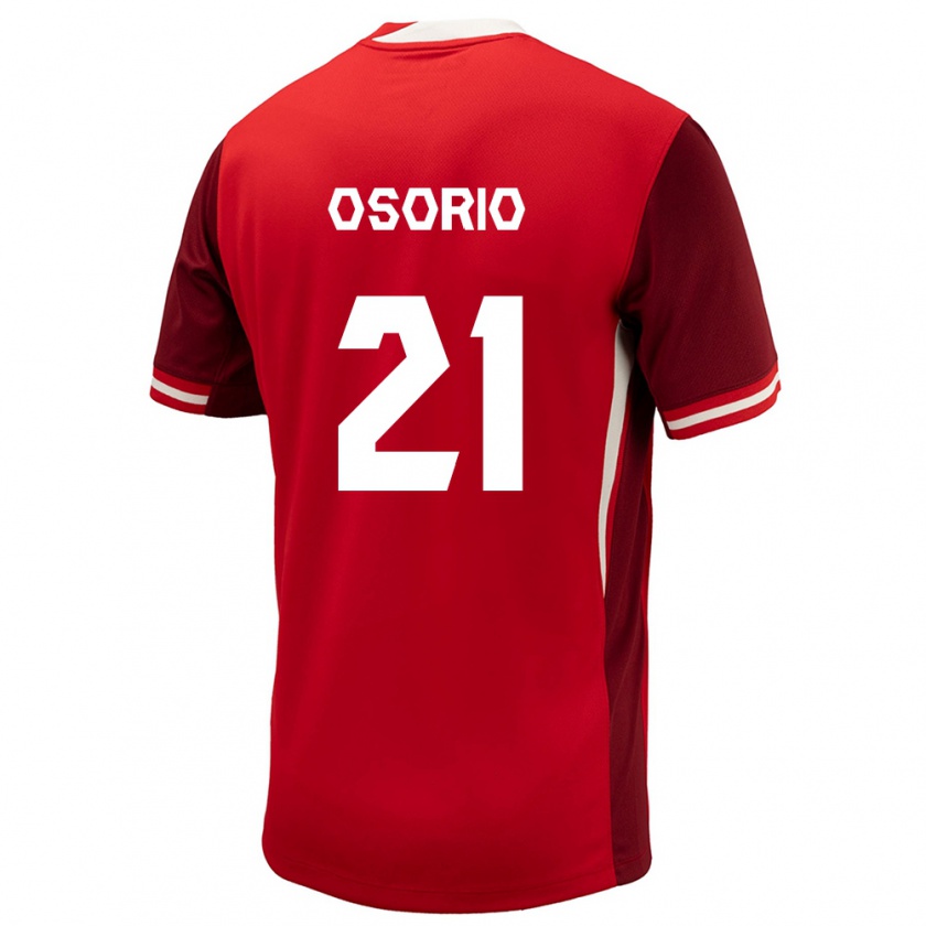 Kandiny Heren Canada Jonathan Osorio #21 Rood Thuisshirt Thuistenue 24-26 T-Shirt België