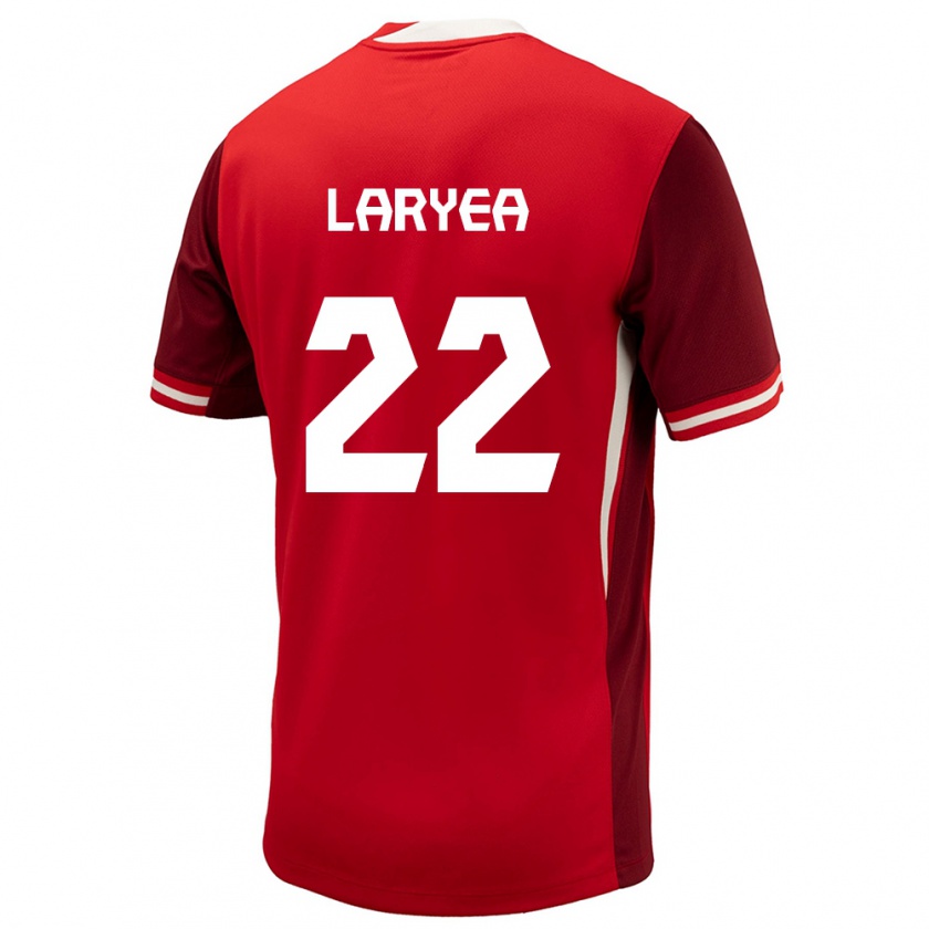 Kandiny Heren Canada Richie Laryea #22 Rood Thuisshirt Thuistenue 24-26 T-Shirt