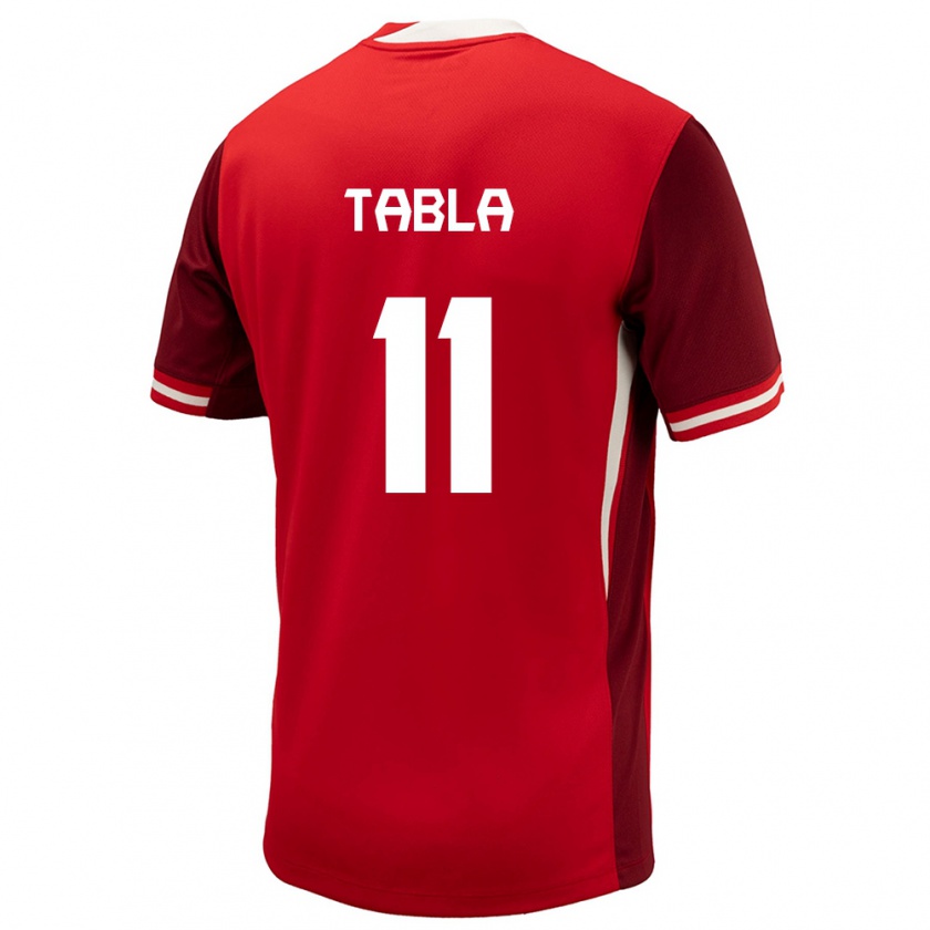 Kandiny Herren Kanada Ballou Tabla #11 Rot Heimtrikot Trikot 24-26 T-Shirt Österreich