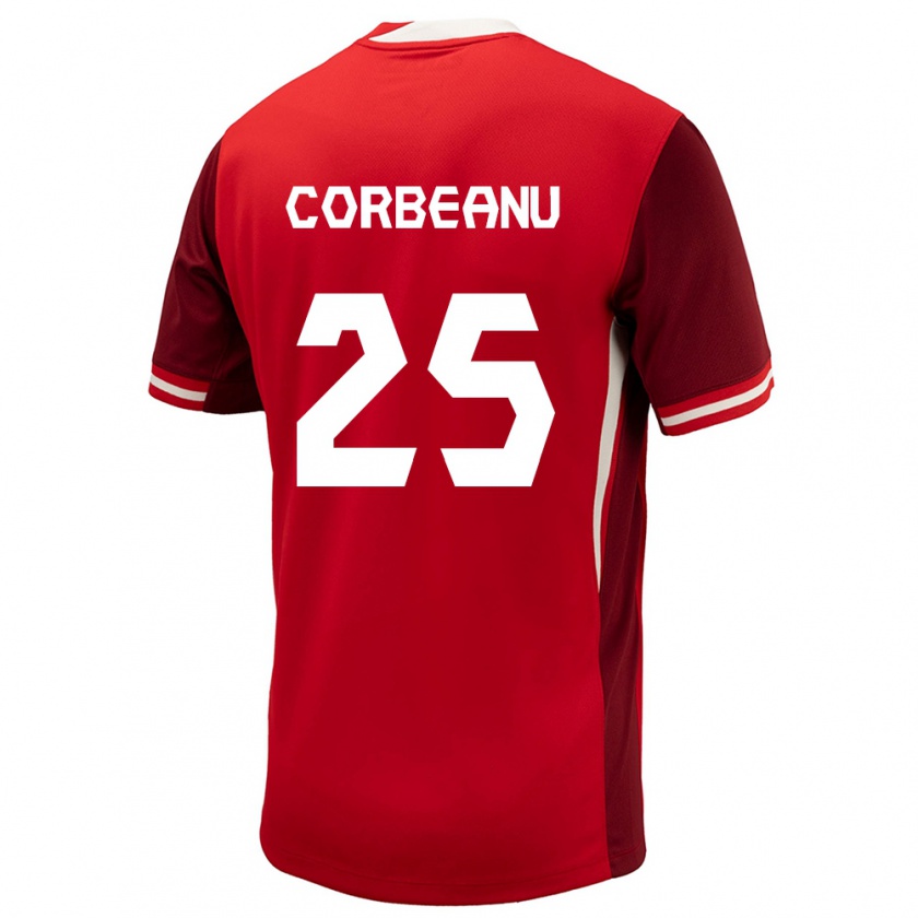 Kandiny Heren Canada Theo Corbeanu #25 Rood Thuisshirt Thuistenue 24-26 T-Shirt België