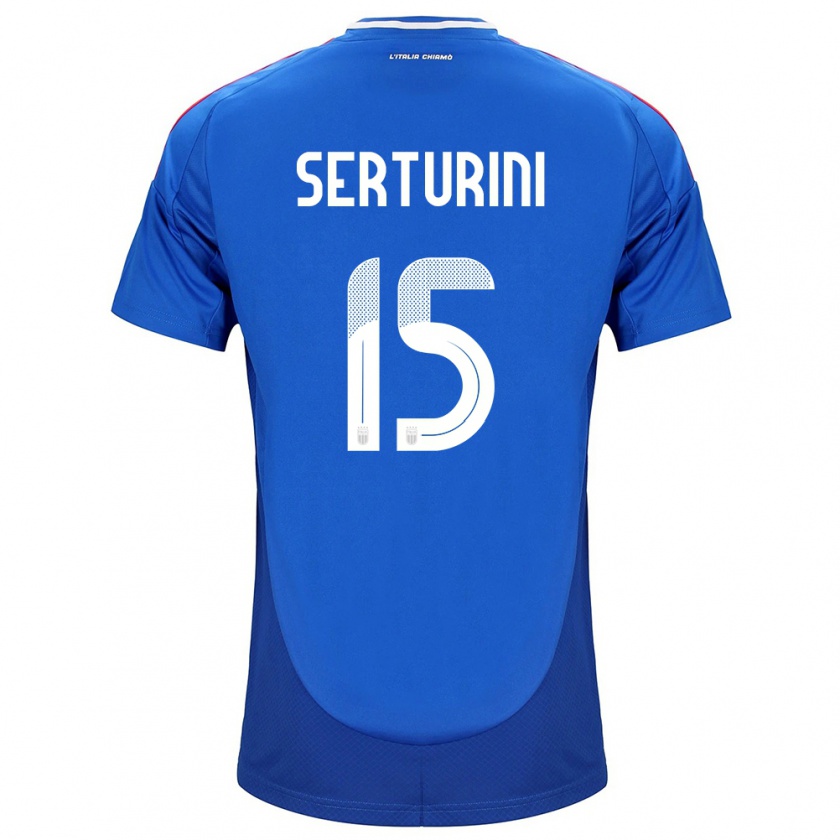 Kandiny Heren Italië Annamaria Serturini #15 Blauw Thuisshirt Thuistenue 24-26 T-Shirt