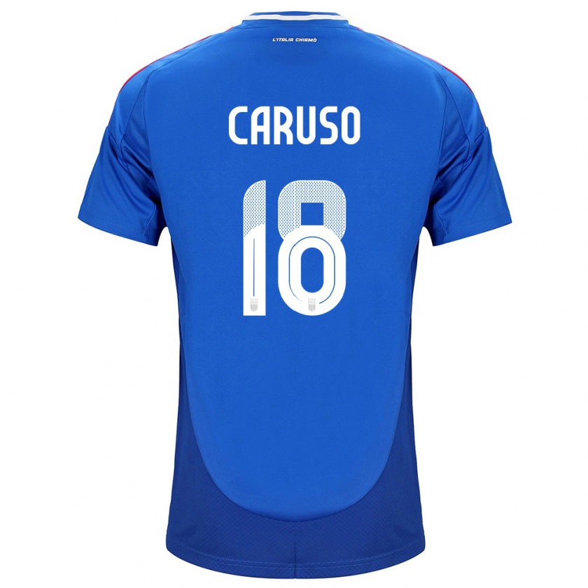 Kandiny Herren Italien Arianna Caruso #18 Blau Heimtrikot Trikot 24-26 T-Shirt Österreich