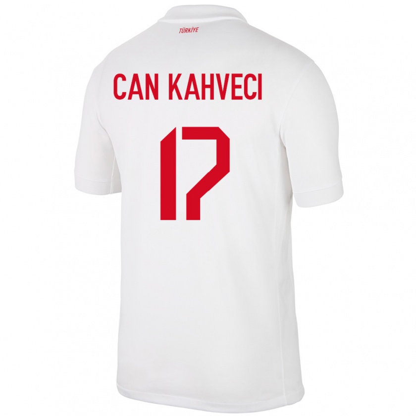 Kandiny Hombre Camiseta Turquía İrfan Can Kahveci #17 Blanco 1ª Equipación 24-26 La Camisa México