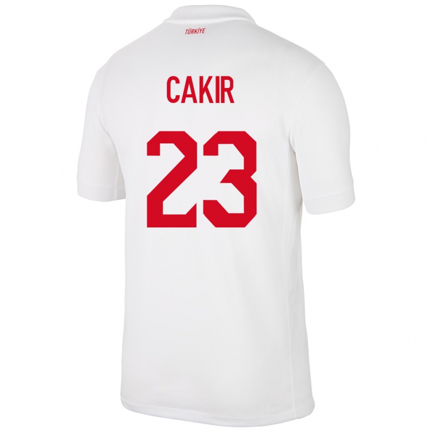 Kandiny Hombre Camiseta Turquía Uğurcan Çakır #23 Blanco 1ª Equipación 24-26 La Camisa México