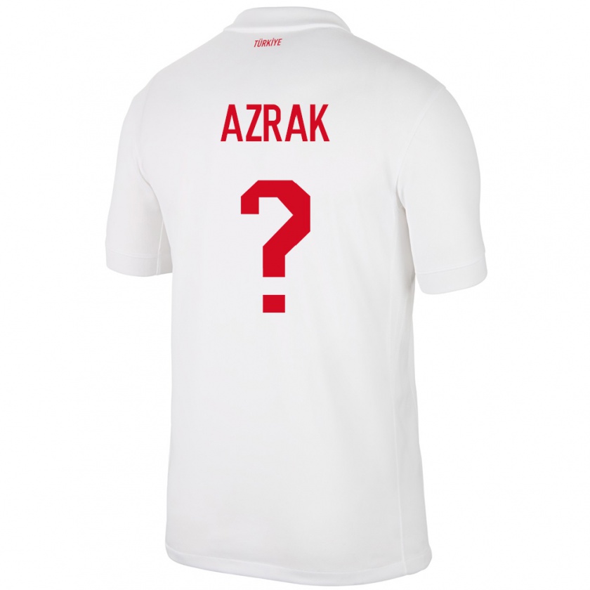 Kandiny Herren Türkei Yunus Azrak #0 Weiß Heimtrikot Trikot 24-26 T-Shirt Österreich