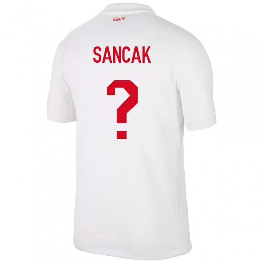 Kandiny Herren Türkei Tolga Sancak #0 Weiß Heimtrikot Trikot 24-26 T-Shirt Österreich