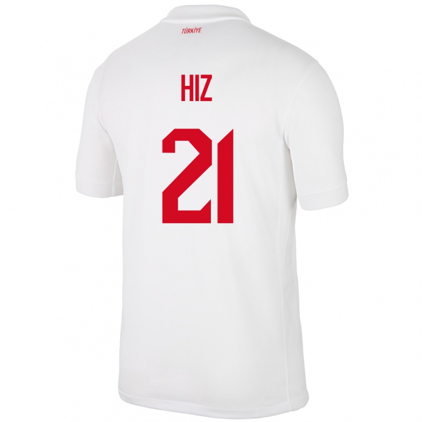 Kandiny Hombre Camiseta Turquía Gülbin Hız #21 Blanco 1ª Equipación 24-26 La Camisa México