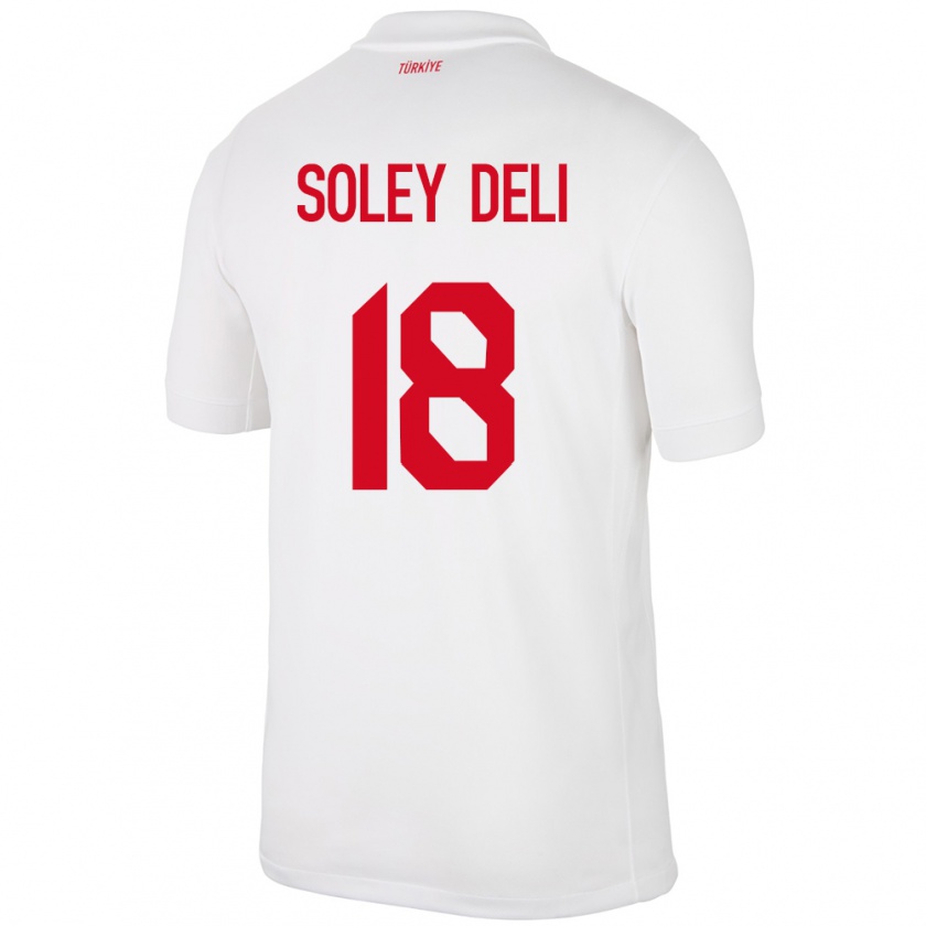 Kandiny Uomo Maglia Turchia Dilara Soley Deli #18 Bianco Kit Gara Home 24-26 Maglietta