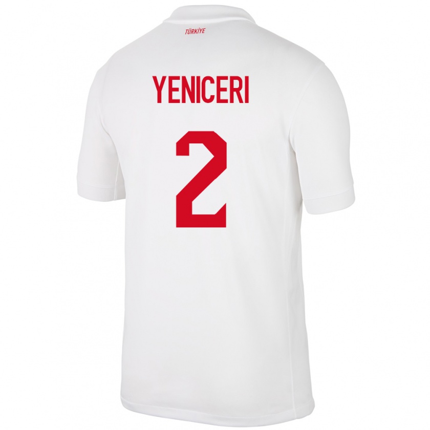 Kandiny Hombre Camiseta Turquía Berna Yeniçeri #2 Blanco 1ª Equipación 24-26 La Camisa México