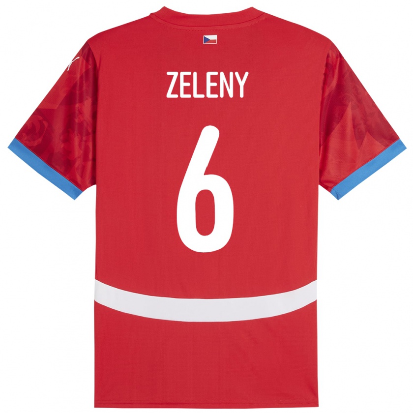 Kandiny Heren Tsjechië Jaroslav Zelený #6 Rood Thuisshirt Thuistenue 24-26 T-Shirt