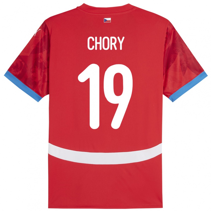 Kandiny Heren Tsjechië Tomas Chory #19 Rood Thuisshirt Thuistenue 24-26 T-Shirt België