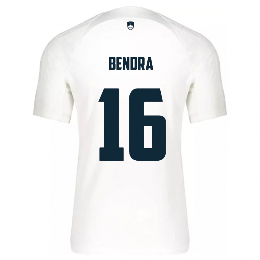 Kandiny Hombre Camiseta Eslovenia Kristjan Bendra #16 Blanco 1ª Equipación 24-26 La Camisa México