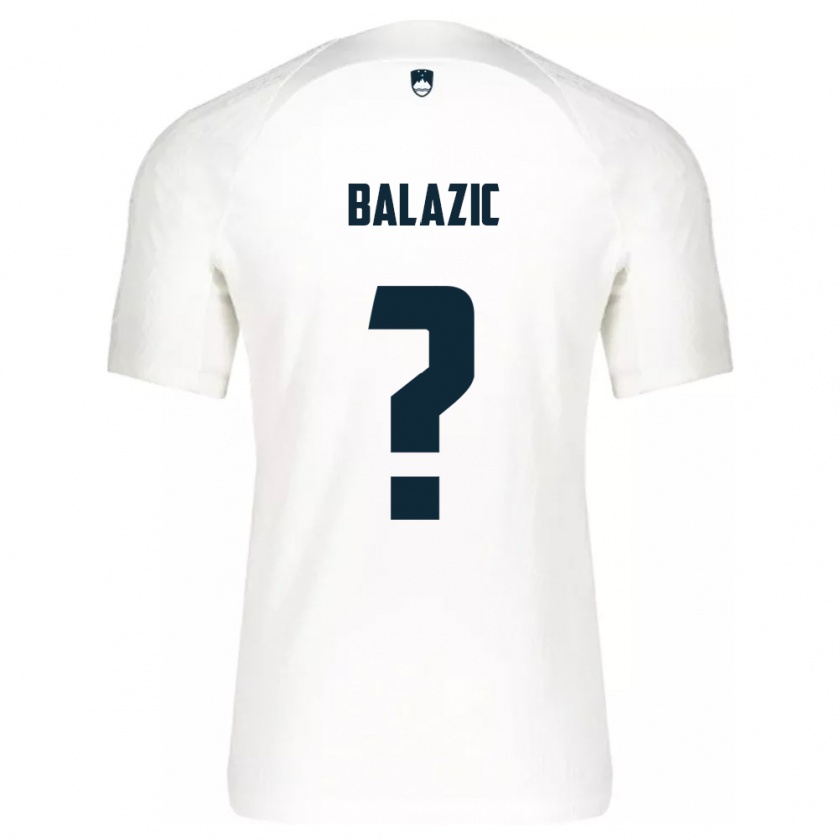 Kandiny Hombre Camiseta Eslovenia Jan Balazic #0 Blanco 1ª Equipación 24-26 La Camisa México