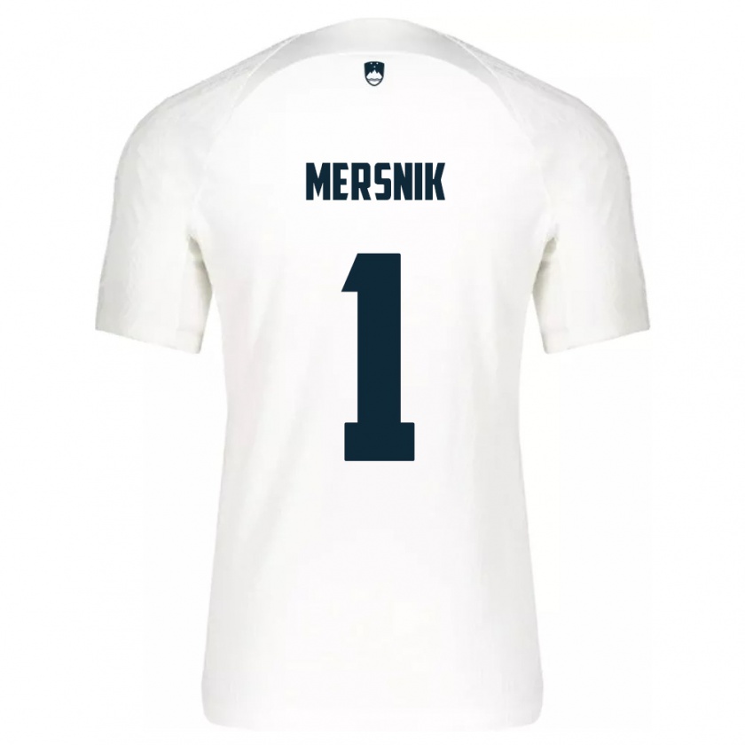 Kandiny Hombre Camiseta Eslovenia Zala Meršnik #1 Blanco 1ª Equipación 24-26 La Camisa México