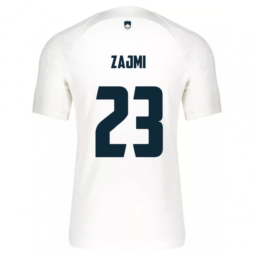 Kandiny Hombre Camiseta Eslovenia Luana Zajmi #23 Blanco 1ª Equipación 24-26 La Camisa México