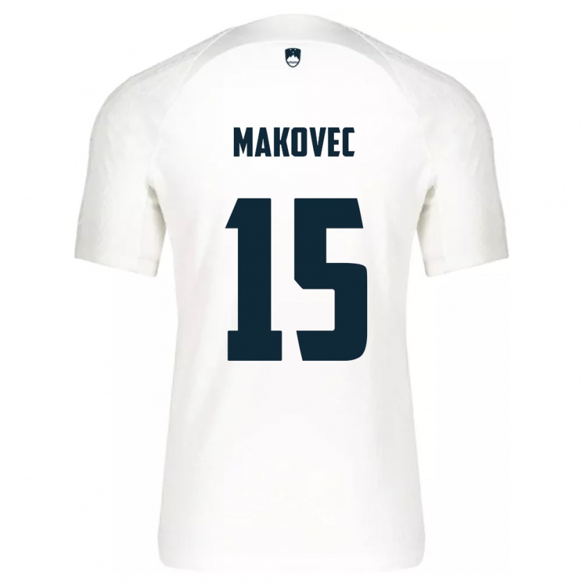 Kandiny Herren Slowenien Sara Makovec #15 Weiß Heimtrikot Trikot 24-26 T-Shirt Österreich