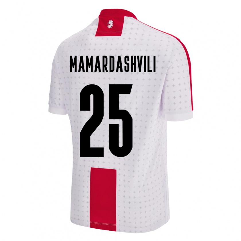 Kandiny Uomo Maglia Georgia Giorgi Mamardashvili #25 Bianco Kit Gara Home 24-26 Maglietta