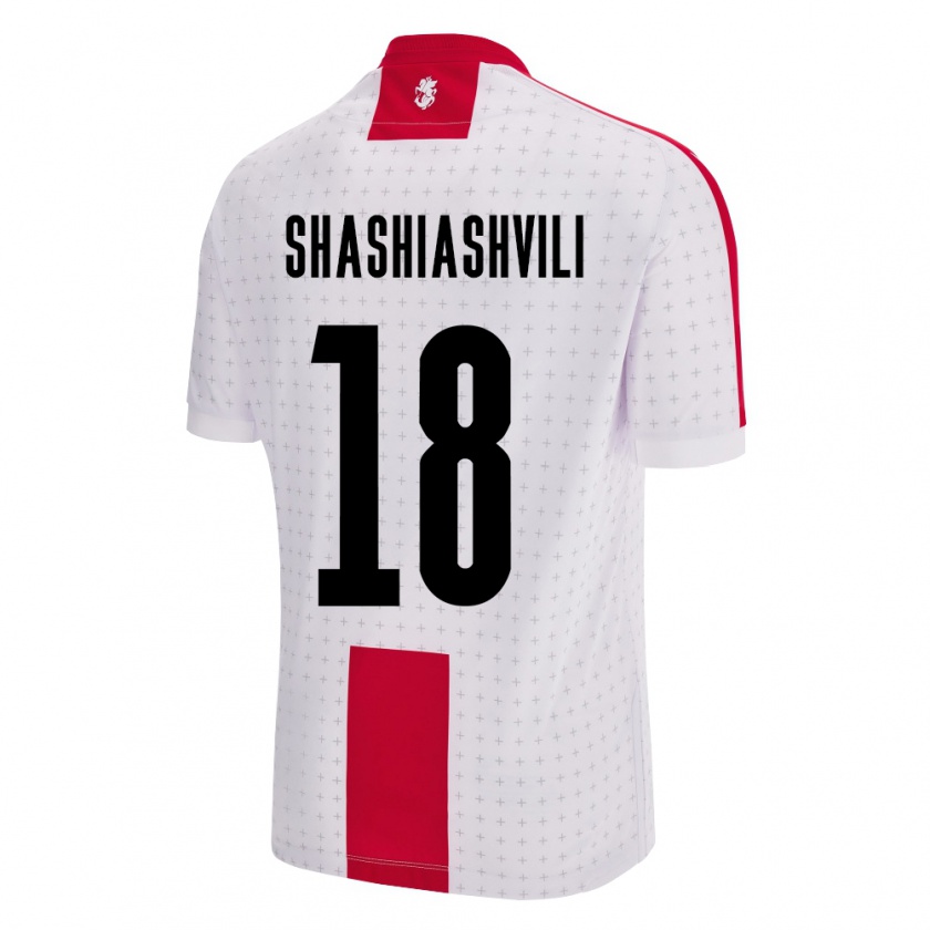 Kandiny Uomo Maglia Georgia Luka Shashiashvili #18 Bianco Kit Gara Home 24-26 Maglietta