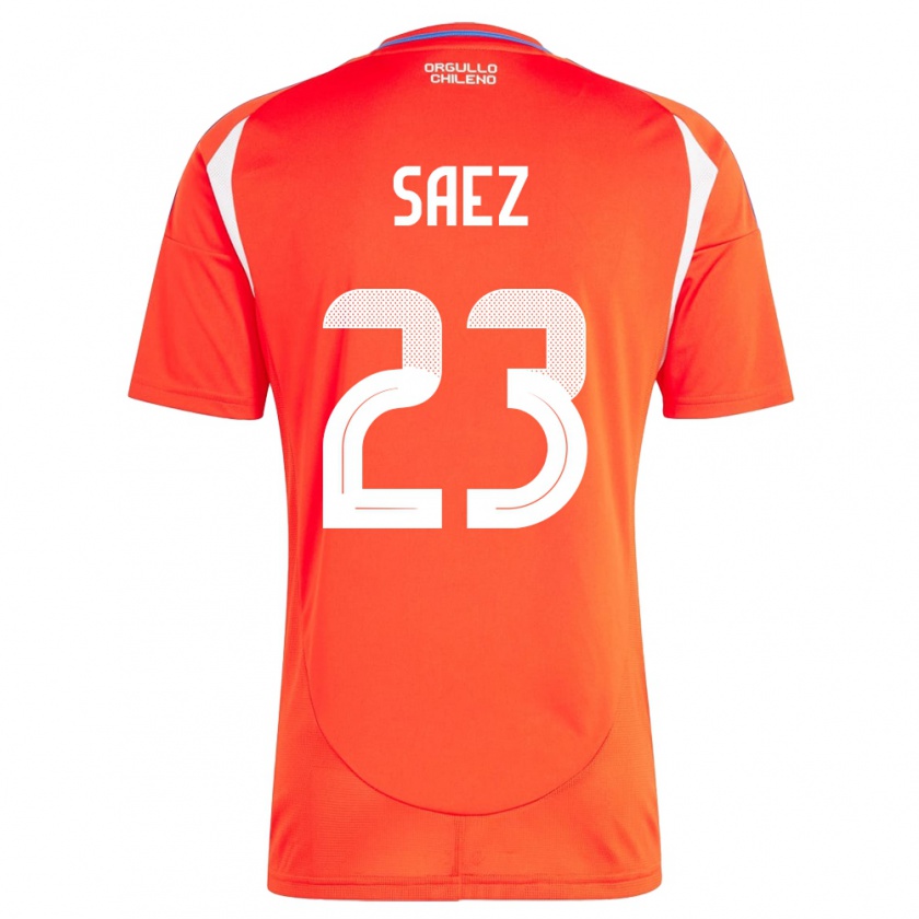 Kandiny Herren Chile Ignacio Sáez #23 Rot Heimtrikot Trikot 24-26 T-Shirt Österreich