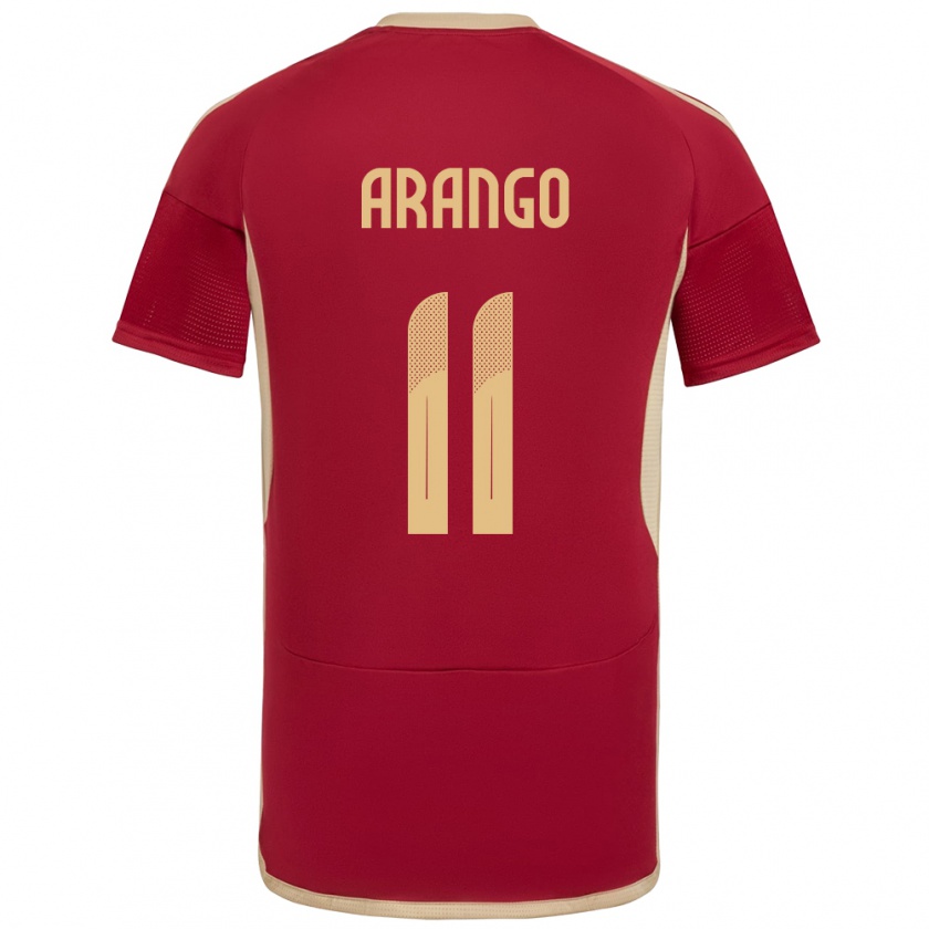 Kandiny Hombre Camiseta Venezuela Juan Arango #11 Borgoña 1ª Equipación 24-26 La Camisa