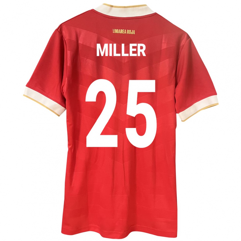 Kandiny Heren Panama Roderick Miller #25 Rood Thuisshirt Thuistenue 24-26 T-Shirt België