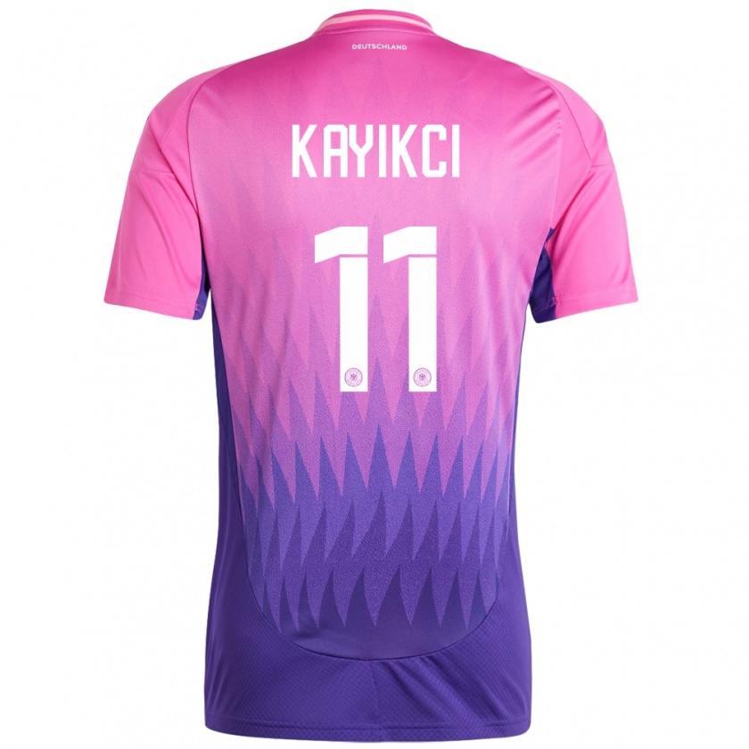 Kandiny Herren Deutschland Hasret Kayikci #11 Pink Lila Auswärtstrikot Trikot 24-26 T-Shirt Österreich