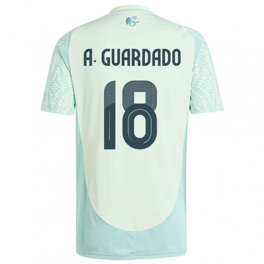 Kandiny Herren Mexiko Andres Guardado #18 Leinengrün Auswärtstrikot Trikot 24-26 T-Shirt Österreich