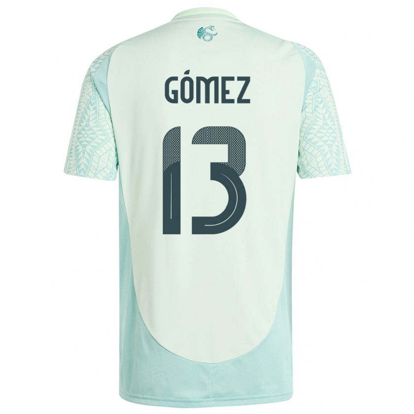 Kandiny Heren Mexico Diego Gomez #13 Linnen Groen Uitshirt Uittenue 24-26 T-Shirt België