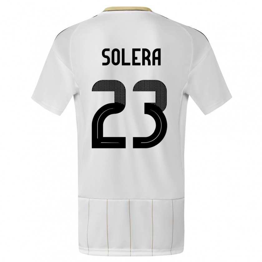 Kandiny Herren Costa Rica Daniela Solera #23 Weiß Auswärtstrikot Trikot 24-26 T-Shirt Österreich