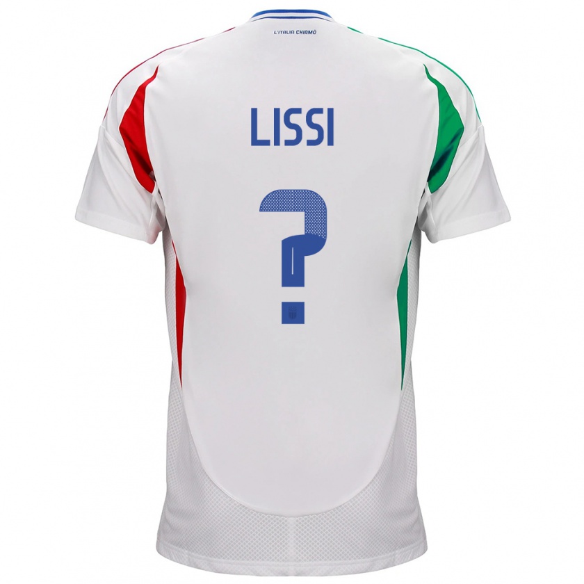 Kandiny Hombre Camiseta Italia Thomas Lissi #0 Blanco 2ª Equipación 24-26 La Camisa