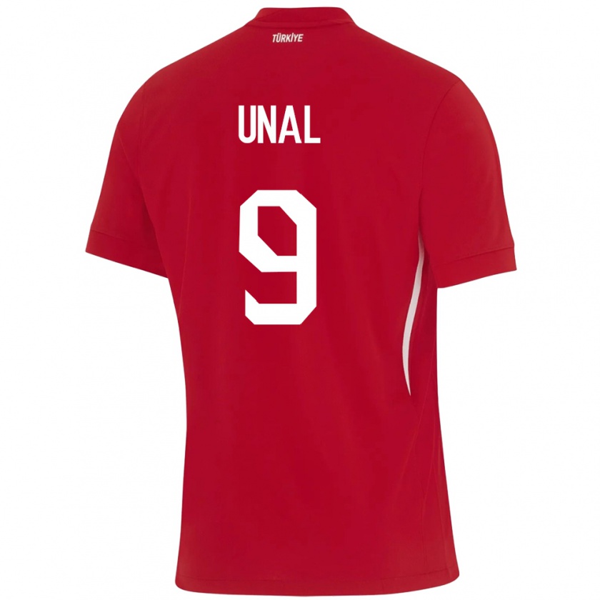 Kandiny Heren Turkije Enes Ünal #9 Rood Uitshirt Uittenue 24-26 T-Shirt